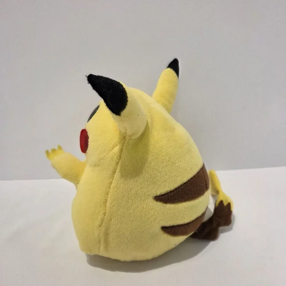 Vintage Pokemon Fat Pikachu Plush Wide Toy Stuffed